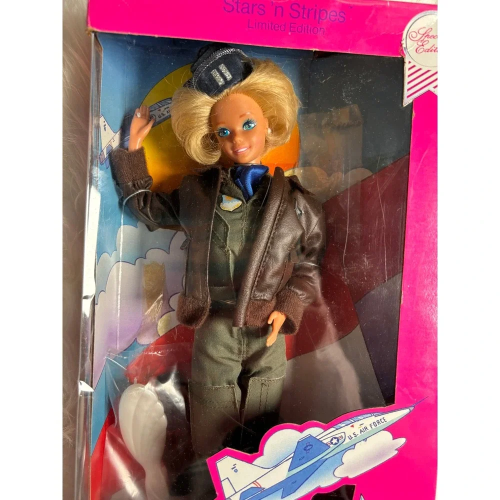 Mattel Air Force Barbie‎ Doll Stars n Stripes Limited Edition 1990 Olive Green